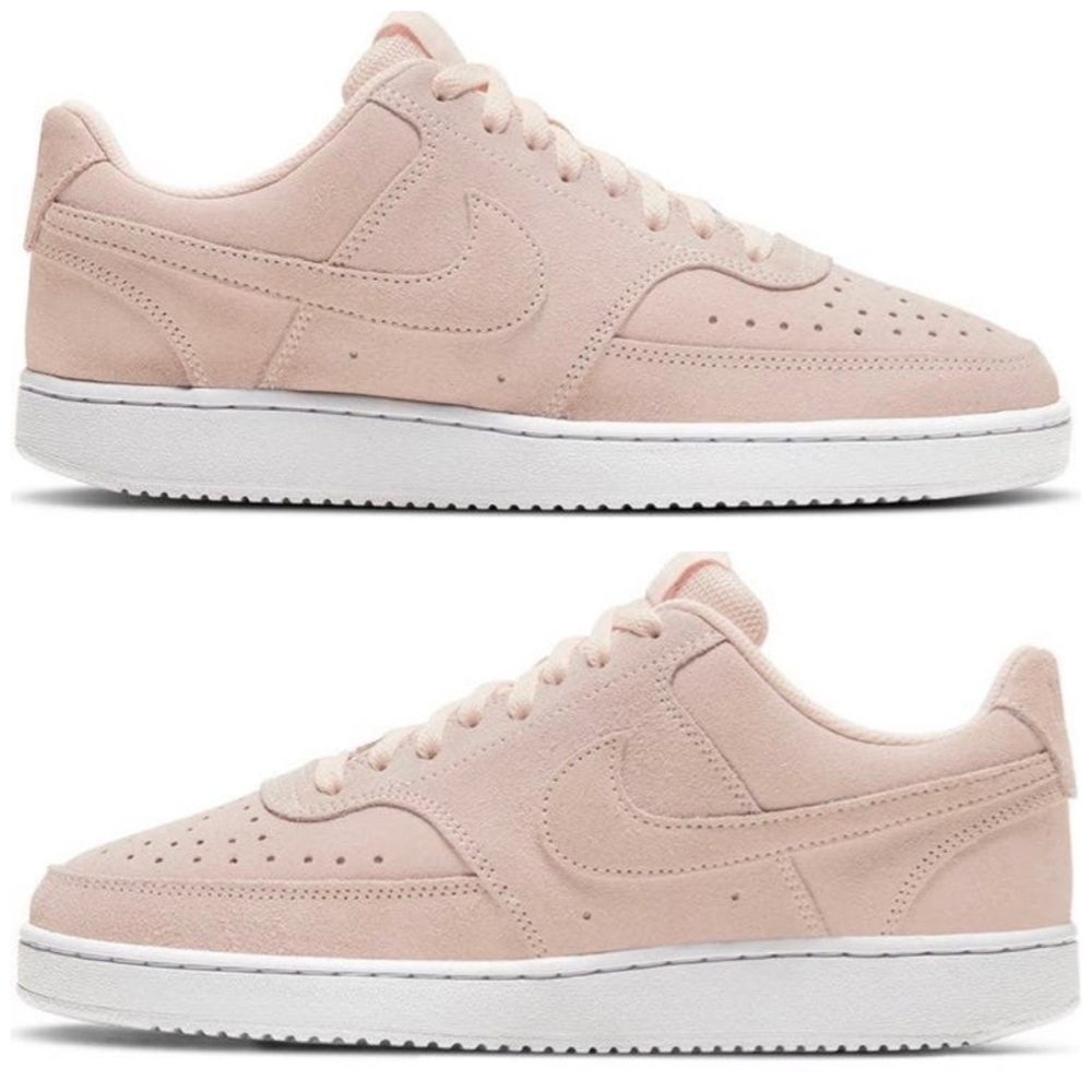 Nike Womens Court Vision Low Orange Pearl Suede Powder Pink 10 NWT BOX